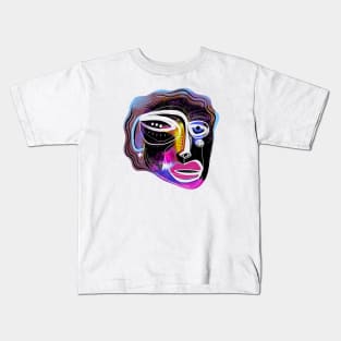 Abstract face Kids T-Shirt